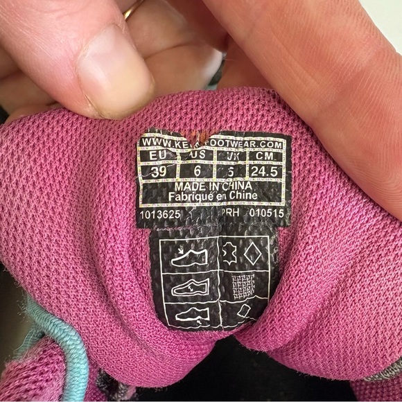 3/$30 Keen Youth 6 Hiking Boots Pink Black With Adjustable Cinch Lock Laces - Picture 8 of 9